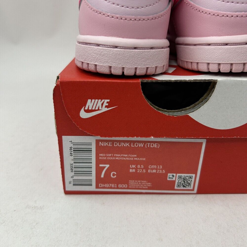 Nike Shoes Dunk Low TD “Triple Pink/Barbie” 2023 - Picture 5 of 5